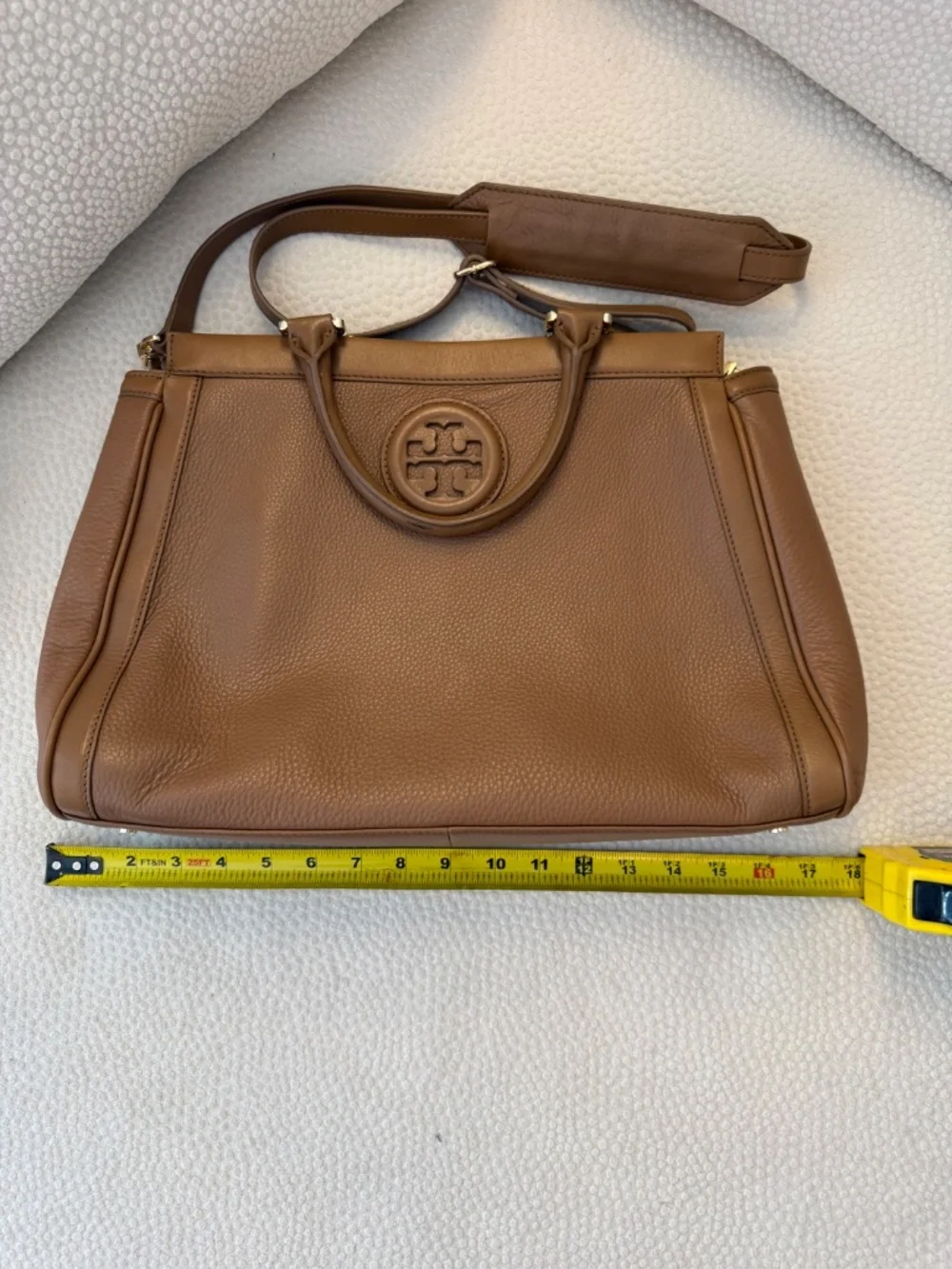 Tory Burch Amanda Leather Zip-Top Tote Bag - Pristine!